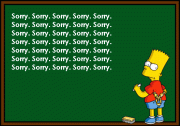 Bart Simpson sorry